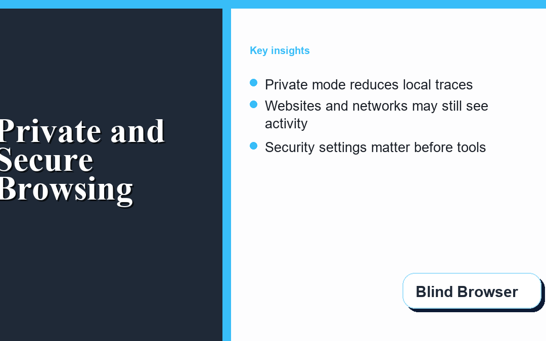 Private and Secure Browsing: What Private Mode Hides and What It Does Not