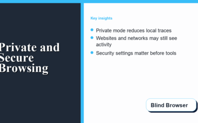 Private and Secure Browsing: What Private Mode Hides and What It Does Not