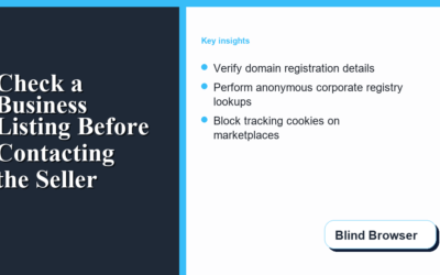 How to Check a Business Listing Before You Contact the Seller
