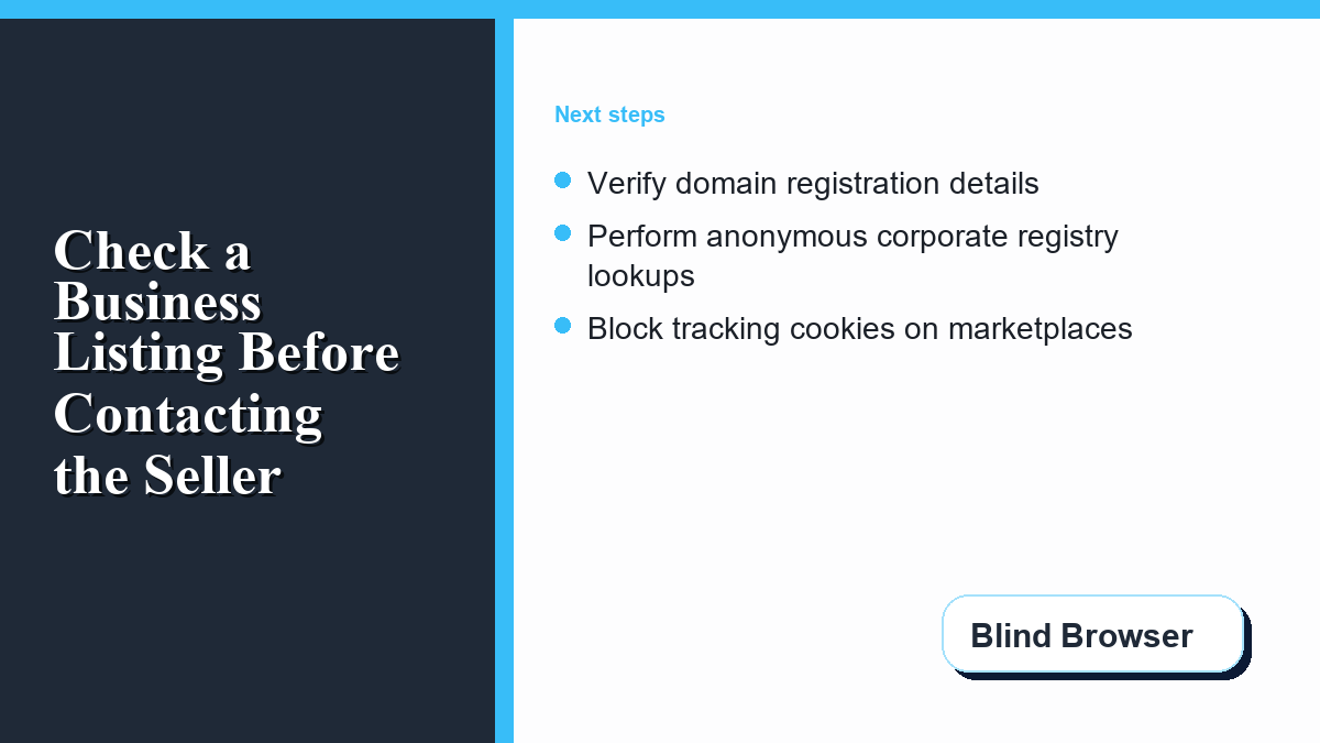Secure buyer communication checklist