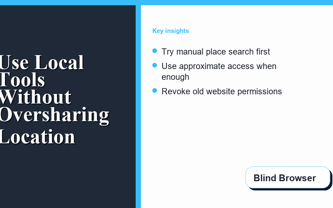 Use Local Weather Tools Without Oversharing Location