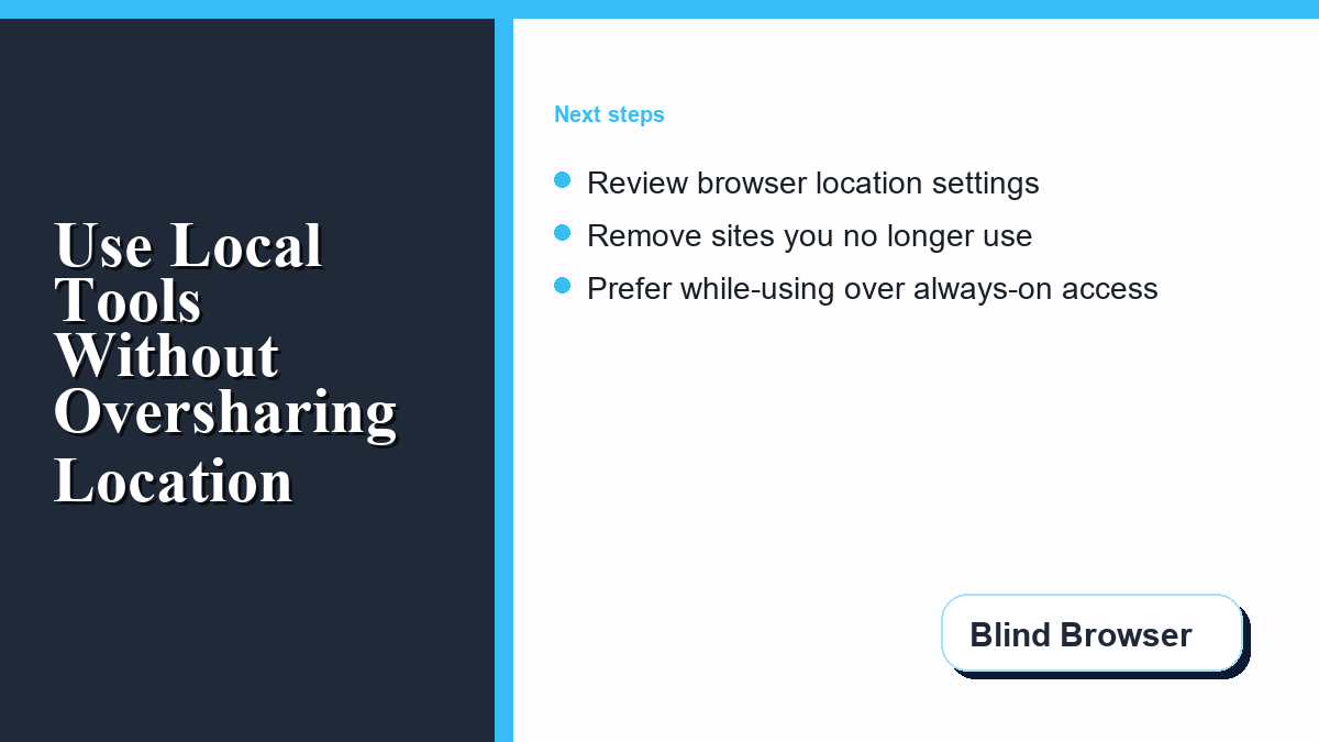 Monthly location permission audit checklist