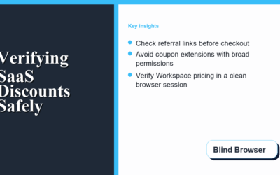Verifying SaaS Discounts Safely: A Security Checklist for Google Workspace Admins